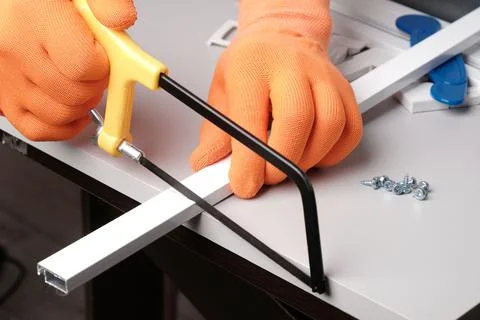 Assembling  mosquito net for  window Photos