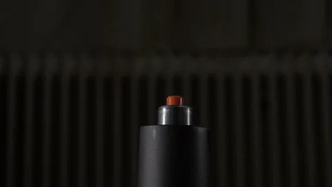 Assembling office chair, inserting chair into hidraulic stand Stock Footage 95284575