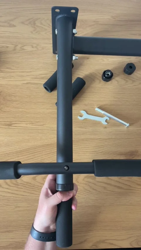 Assembling Pull-Up Bar Frame Stock Footage 311020354