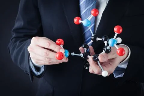 Assembling a tnt molecular structure Stock Photos