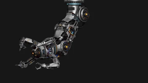 Assembly Arm 2 rotating Video stock 255482365