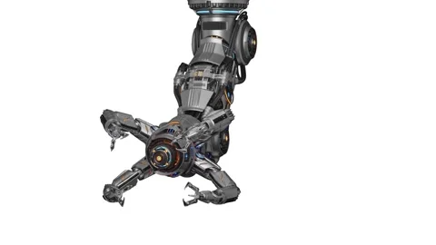 ASSEMBLY ARM ROTATING 360 Video stock 255939004