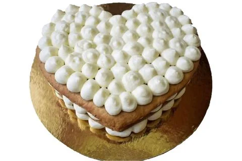 Assembly cake - white background Foto stock