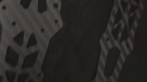 Assembly of carbon frame for FPV quadcopter, 5 inches Stock Footage 168341878