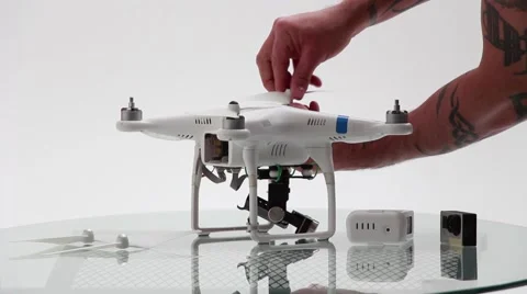 Assembly of a Drone  Quadcopter Stock Footage 45834909