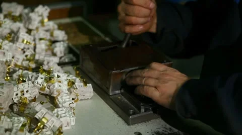 Assembly of electrical equipment Stock Footage