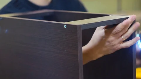 Assembly of furniture Stock Footage 72791253