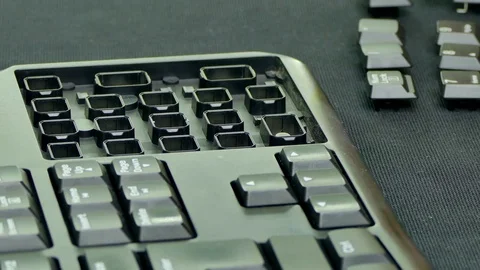 Assembly of keyboard buttons Stock-Footage 85296585
