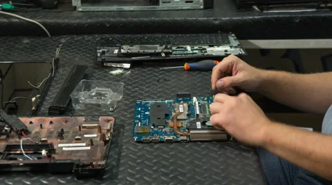 Assembly of laptop, time lapse Stock Footage 54917909