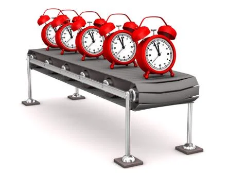 Assembly line alarmer Stock Illustration