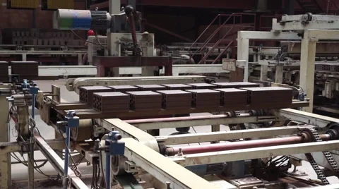 Assembly line in a factory Stock Footage