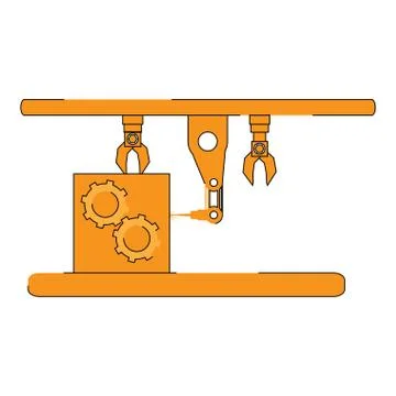 Assembly line image Stock Illustration