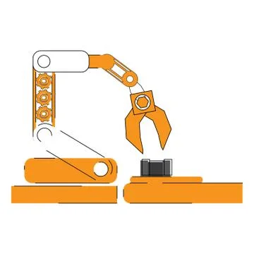 Assembly line image Stock Illustration