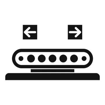 Assembly line roll icon, simple style Ilustración de archivo