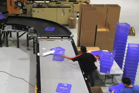 Assembly Line Worker Stock Footage 927236