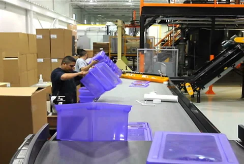 Assembly Line Workers Stock Footage