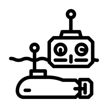 Assembly of military models line icon vector illustration Stock Illustration