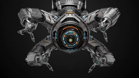 ASSEMBLY ROBOT showcase Video stock 252436764