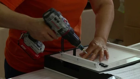 Assembly screw driver Stock Footage 71042732