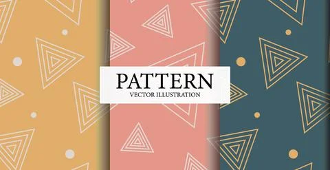 Assembly of seamless patterns, abstract shapes - Vector Stockillustratie