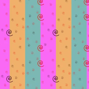 Assembly of seamless patterns, abstract shapes - Vector Illustrazione stock