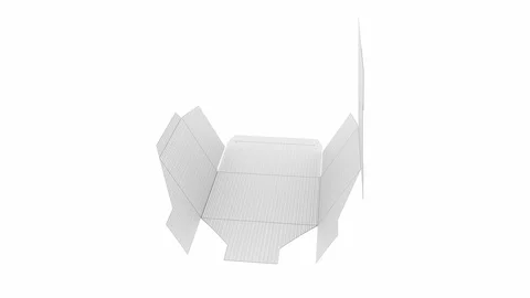 Assembly sequence of a simple cardboard box 스톡 동영상 102608950