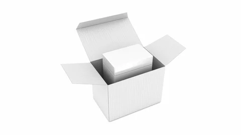 Assembly sequence of a simple cardboard box. 스톡 동영상 102609300