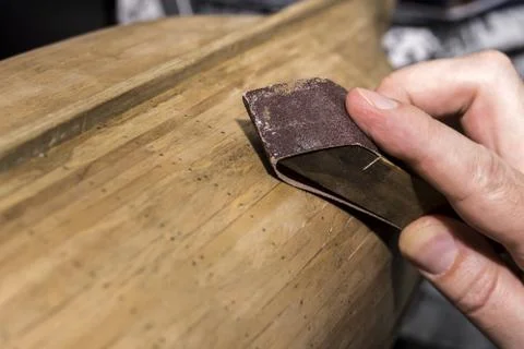 Assembly of ship model Stock Photos