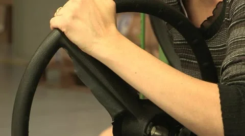 Assembly of steering wheel at a factory Stock Footage 22413864