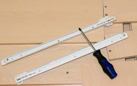 Assembly of the table Foto stock