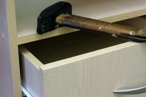 Assembly of the table Stock Photos