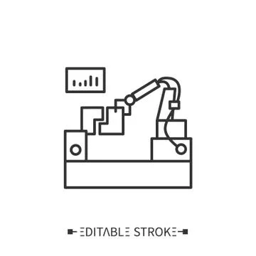 Assembly testing icon.Editable vector illustration Stock Illustration