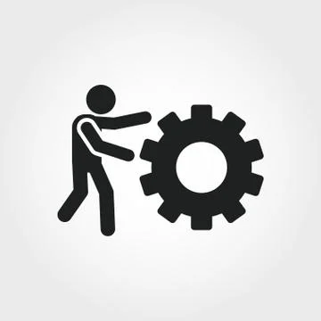 Assertiveness icon. Monochrome element illustration. Assertiveness symbol design Stock Illustration