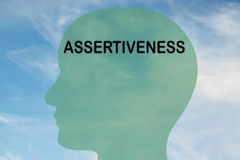 ASSERTIVENESS - personality concept Stock Illustration