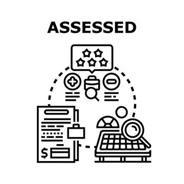 Assessing business performance and evaluating financial outcomes Stockillustratie