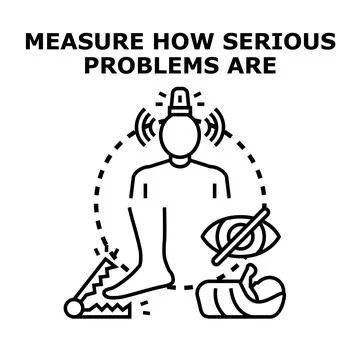 Assessing problem severity considering risks and vulnerability 스톡 일러스트
