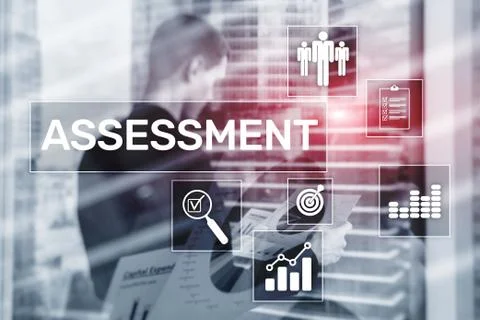 Assessment Analysis Analytics Technology concept on Business Background. Stock Photos