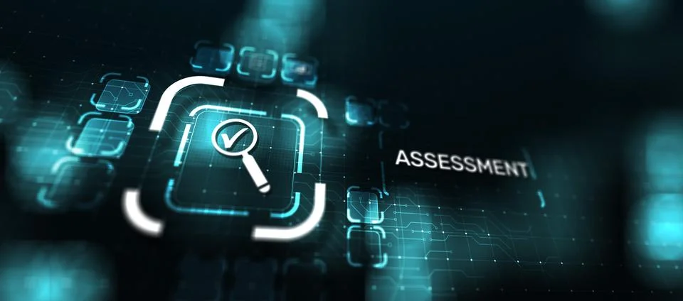 Assessment analysis Business analytics evaluation measure technology concept. 스톡 사진
