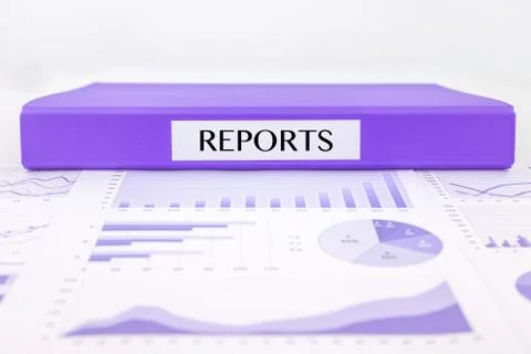 Assessment and evaluation reports with graphs, charts and data analysis Stock Photos