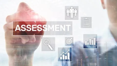 Assessment Evaluation Measure Analytics Analysis Business and Technology conc 스톡 일러스트