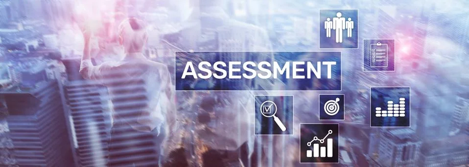Assessment Evaluation Measure Analytics Analysis Business and Technology conc Foto stock