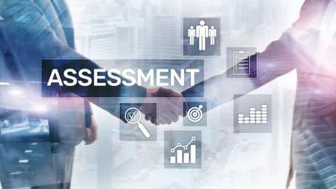 Assessment Evaluation Measure Analytics Analysis Business and Technology conc Stock Photos