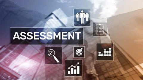 Assessment Evaluation Measure Analytics Analysis Business and Technology concept Foto stock