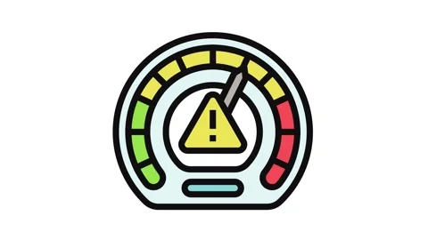 Assessment framework risk color icon animation Video stock 326106122