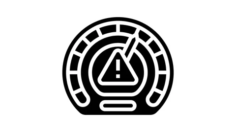 Assessment framework risk glyph icon animation Video stock 326152941