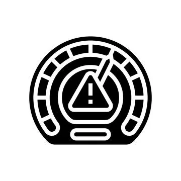 Assessment framework risk glyph icon vector illustration Stock Illustration
