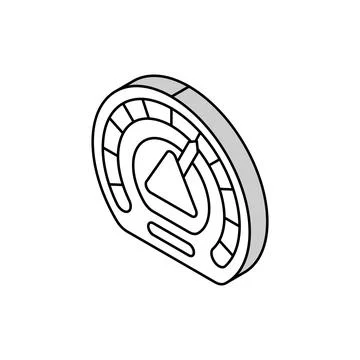 Assessment framework risk isometric icon vector illustration Stock Illustration