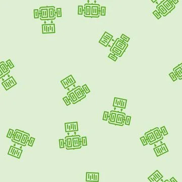 Assessment framework risk line vector seamless pattern Ilustração Stock