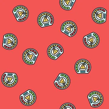 Assessment framework risk vector seamless pattern Stock Illustration