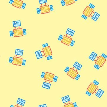 Assessment framework risk vector seamless pattern Stock Illustration